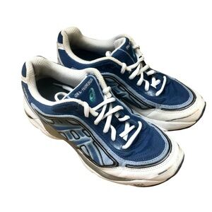 Asics Gel (TN676) Running Women's Shoes Multi-Color Size 6.5 White Gray Blue